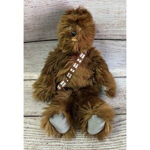 Disney Star Wars Chewbacca 14in Soft Stuffed Plush Wookiee Figure Toy Used